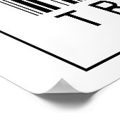 Barcode Trumpet Player Poster (Hoek)