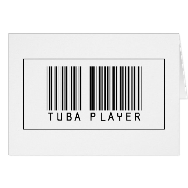 Barcode Tuba Player (Voorkant Horizontaal)
