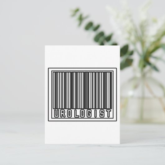Barcode-uroloog Briefkaart (Staand voorkant)
