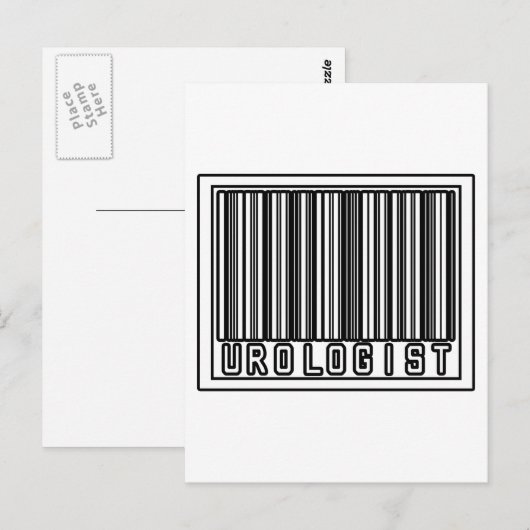 Barcode-uroloog Briefkaart (Voorkant / Achterkant)