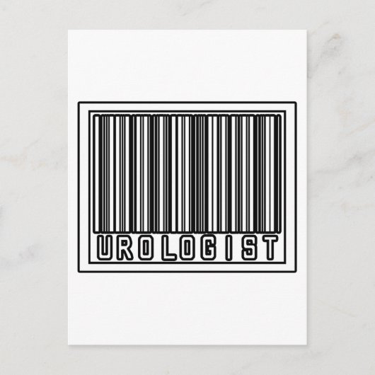 Barcode-uroloog Briefkaart (Voorkant)