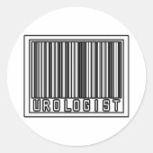Barcode-uroloog Ronde Sticker (Voorkant)
