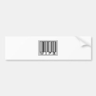 Barcode Vrouw Bumpersticker