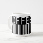 barcodecoffie koffiemok (Voorkant links)
