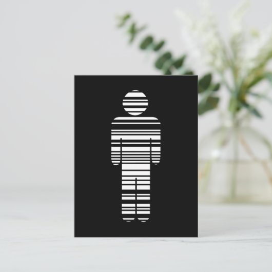 barcodejongen briefkaart (Staand voorkant)