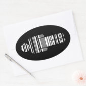 barcodejongen ovale sticker (Envelop)