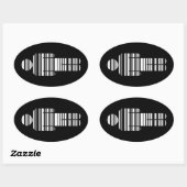 barcodejongen ovale sticker (Vel)