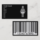 barcodemeisje visitekaartje (Voorkant / Achterkant)