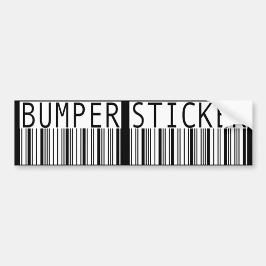 barcodesticker bumpersticker (Voorkant)