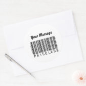 Barcodesticker zonder grenzen (personaliseren) ronde sticker (Envelop)