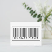Barcodetoetsenbordspeler Briefkaart (Staand voorkant)