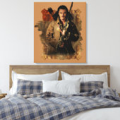 BARD BOWMAN™ grafische kaart Canvas Afdruk (Insitu (Slaapkamer))