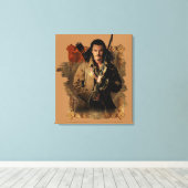 BARD BOWMAN™ grafische kaart Canvas Afdruk (Insitu (Houten vloer))