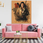 BARD BOWMAN™ grafische kaart Canvas Afdruk (Insitu (Woonkamer))