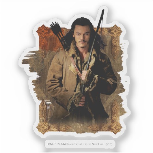 BARD BOWMAN™ grafische kaart Sticker (Voorkant)