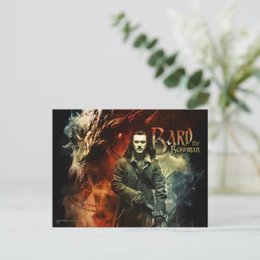 BARD BOWMAN™ & Smaug Briefkaart (Staand voorkant)