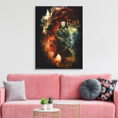BARD BOWMAN™ & Smaug Canvas Afdruk (Insitu (Woonkamer))