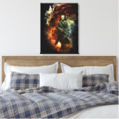 BARD BOWMAN™ & Smaug Canvas Afdruk (Insitu (Slaapkamer))