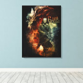 BARD BOWMAN™ & Smaug Canvas Afdruk (Insitu (Houten vloer))