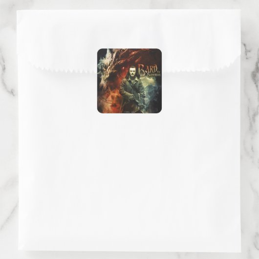BARD BOWMAN™ & Smaug Vierkante Sticker (Tas)