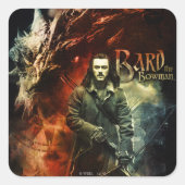 BARD BOWMAN™ & Smaug Vierkante Sticker (Voorkant)