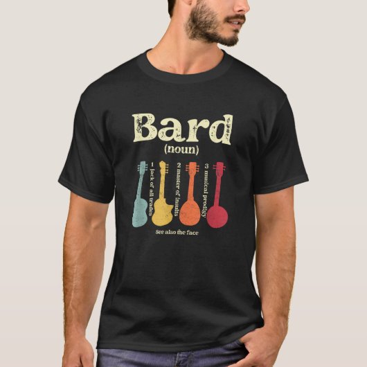 Bard Class Tabletop Definition Musical Prodigy Ins T-shirt (Voorkant)