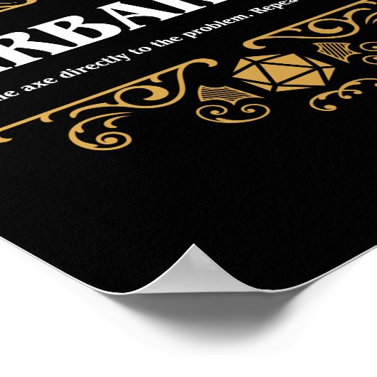 Bard Class Tabletop RPG Gaming Poster (Hoek)