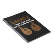 Bard D20 Dice Dungeon Dragons RPG Fantasy Gamer Notitieboek (Rechterzijde)