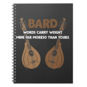 Bard D20 Dice Dungeon Dragons RPG Fantasy Gamer Notitieboek (Voorkant)