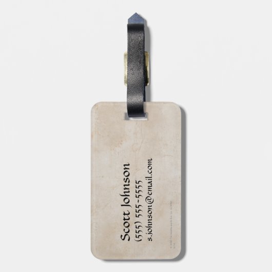 BARD DE BOWMAN™ grafische kaart Bagagelabel (Achterkant verticaal)