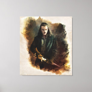 BARD DE BOWMAN™ grafische kaart Canvas Afdruk