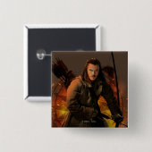 BARD DE BOWMAN™ grafische kaart Vierkante Button 5,1 Cm (Voorkant /achterkant)