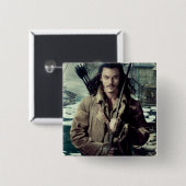 BARD DE BOWMAN™ IN Laketown Vierkante Button 5,1 Cm (Voorkant /achterkant)