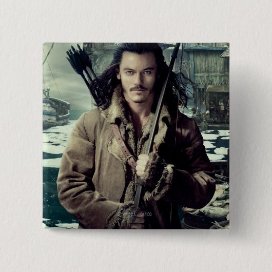 BARD DE BOWMAN™ IN Laketown Vierkante Button 5,1 Cm (Voorkant)