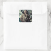 BARD DE BOWMAN™ IN Laketown Vierkante Sticker (Tas)