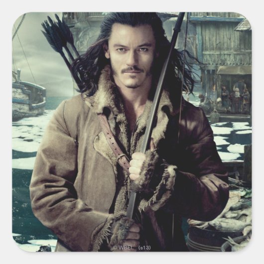 BARD DE BOWMAN™ IN Laketown Vierkante Sticker (Voorkant)