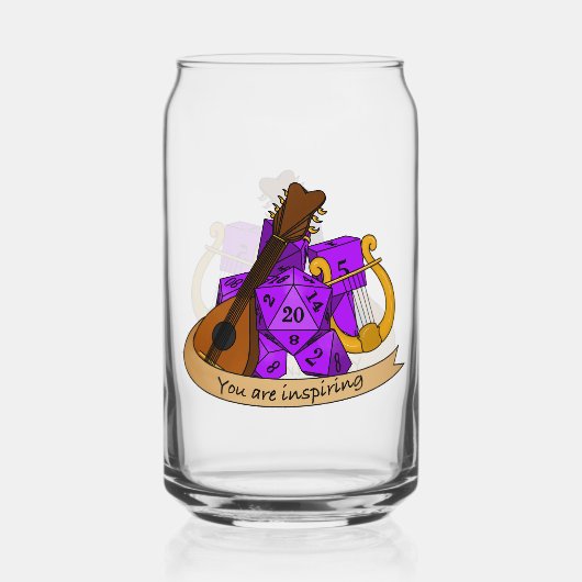 Bard Dice Design Blikvorm Glas (Achterkant)