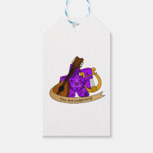 Bard Dice Design Cadeaulabel