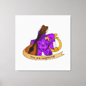 Bard Dice Design Canvas Afdruk (Voorkant)