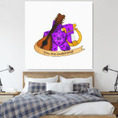 Bard Dice Design Canvas Afdruk (Insitu (Slaapkamer))