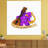 Bard Dice Design Canvas Afdruk (Insitu (Woonkamer))