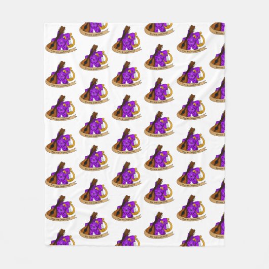 Bard Dice Design Fleece Deken (Voorkant)