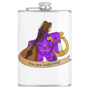 Bard Dice Design Heupfles