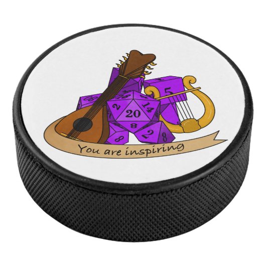 Bard Dice Design Hockey Puck (3/4)