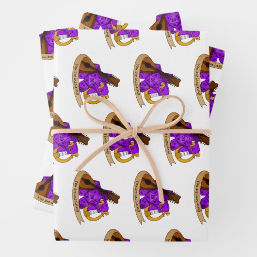 Bard Dice Design Inpakpapier Vel (In situ)