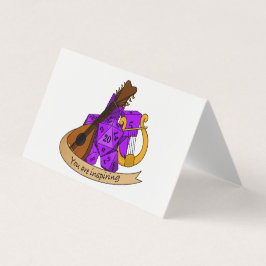 Bard Dice Design Kaart