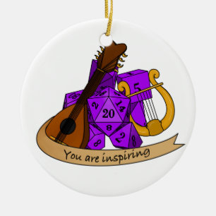 Bard Dice Design Keramisch Ornament