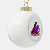 Bard Dice Design Keramische Bal Ornament (Links)