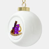 Bard Dice Design Keramische Bal Ornament (Rechts)