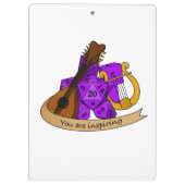 Bard Dice Design Klembord (Achterkant)